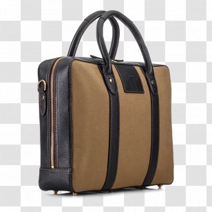 Briefcase Leather Handbag Pocket Zipper Transparent PNG