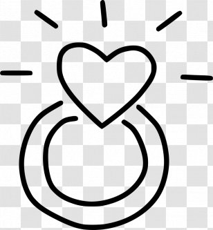 Engagement Ring Clip Art Wedding - Number Transparent PNG