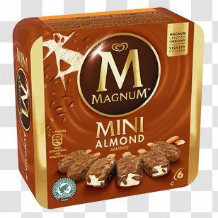 Ice Cream Fudge Magnum MINI Cooper - Bar - Almond Transparent PNG