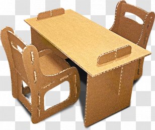 Table Chair Garden Furniture Cardboard - Game Transparent PNG