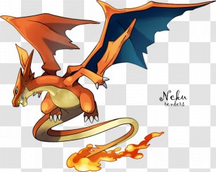 PokÃ©mon Red And Blue Charizard Pikachu X Y Clip Art - Mythical Creature Transparent PNG