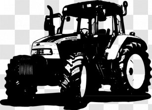 Case IH McCormick Tractors Fendt Wall Decal - Black And White - Traktor Transparent PNG