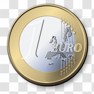 1 Euro Coin Coins Clip Art - Money - Transparent Background Transparent PNG