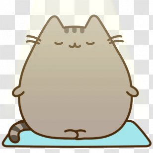 I Am Pusheen The Cat Sticker Telegram - Carnivoran Transparent PNG