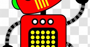 Robot Clip Art - Text - Countdown 5 Days Font Creative Plans Transparent PNG