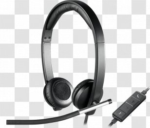 Logitech H650e H390 USB Headset W/Noise-Canceling Microphone Headphones - Usb - Fashion Transparent PNG