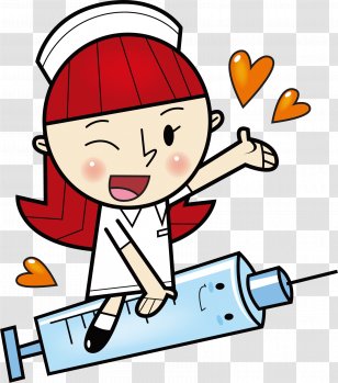 Cartoon Nurse Nursing Clip Art - Watercolor - Needle Tube For Small Vector Transparent PNG