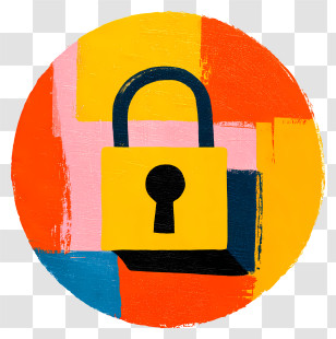 Security Icon - Colorful Lock Icon Design Transparent PNG