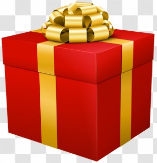 Gift Decorative Box Clip Art - Red Transparent PNG