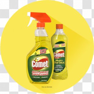 Bleach Comet Hard-surface Cleaner Spray - Bathroom - Toilet Transparent PNG