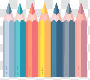 Pencil - Set Of Colored Pencils Transparent PNG