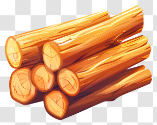 Wooden Lumber - Stack Of Freshly Cut Wooden Logs Transparent PNG