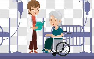 Physician Clip Art - Communication - The Doctor Treated Patient Transparent PNG