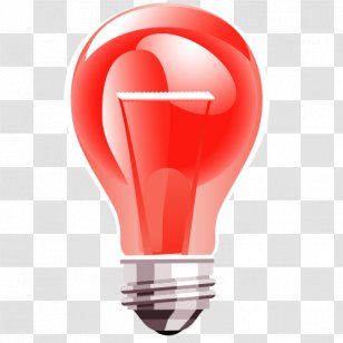 Incandescent Light Bulb Lamp - Pendant - Cartoon Transparent PNG