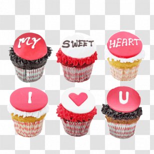 Cupcakes & Muffins Red Velvet Cake Party Cup Cakes - Dessert - Cupcake Transparent PNG