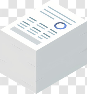 Cartoon - Stack Of Office Documents Transparent PNG