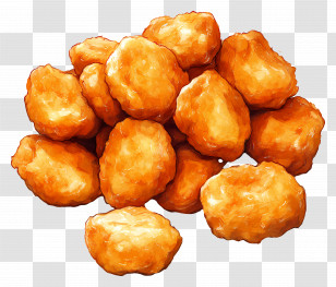 Chicken Nuggets - Crispy Chicken Nuggets Transparent PNG
