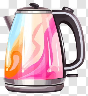 Tea Kettle - Colorful Electric Kettle Transparent PNG