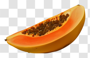 Papaya - Papaya Slice Transparent PNG