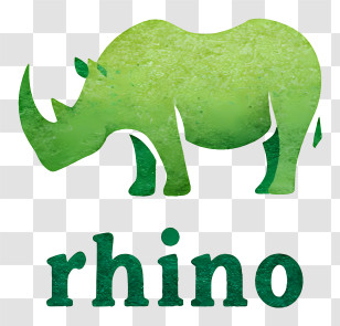 Rhino Logo - Green Rhino Logo Transparent PNG