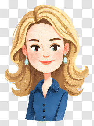 Kate Middleton Blonde Hair - Elegant Blonde Woman Portrait Transparent PNG