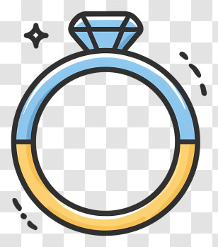Diamond Ring - Diamond Ring Illustration Transparent PNG