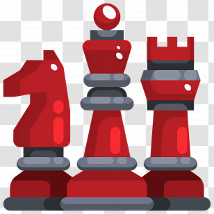 Chess - Red Chess Pieces Transparent PNG