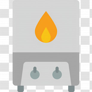 Water Heater - Gas Heater With Flame Icon Transparent PNG