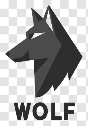 Wolf Logo - Geometric Wolf Logo Design Transparent PNG