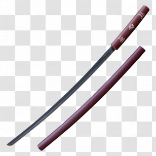 Katana Sabre Sword Shirasaya Knife - Japanese Samurai Transparent PNG