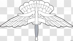 Military Freefall Parachutist Badge High-altitude Parachuting Jumpmaster - Leaf Transparent PNG