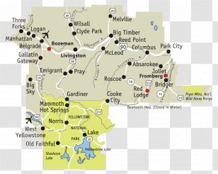Museums Association South Yellowstone Street Art Map - Plan - Gardiner Transparent PNG