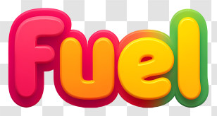 Fuel Logo - Colorful Fuel Word Art Transparent PNG