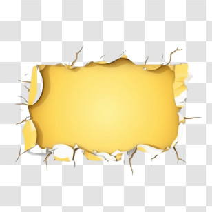 Torn Paper - Torn Yellow Paper Texture Transparent PNG