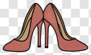 Pink High Heels - Classic Pink High Heels Illustration Transparent PNG