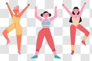 Activewear - Women Dancing And Exercising Transparent PNG