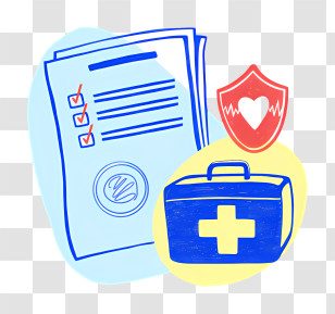 Medical Kit - Medical Documents And Health Insurance Transparent PNG