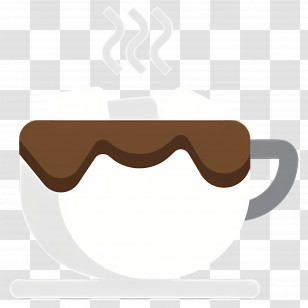 Marshmallow Hot Chocolate - Steaming White Cup With Chocolate Transparent PNG