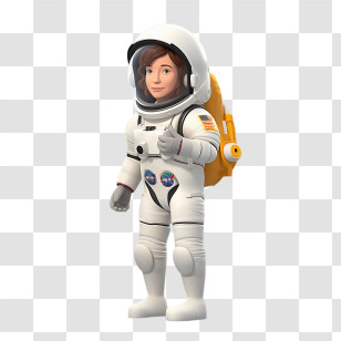 Woman Astronaut
 - Female Astronaut Cartoon Design Transparent PNG