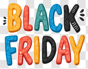 Black Friday - Black Friday Sale Text Transparent PNG