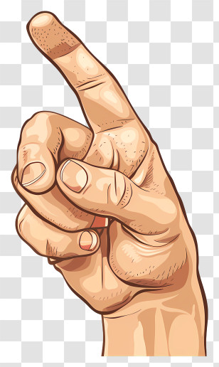 Gesture - Hand Pointing With Index Finger Transparent PNG