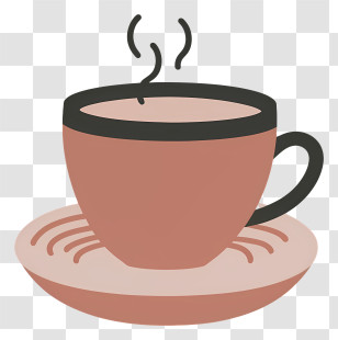 Coffee Cup - Steaming Hot Coffee Cup Illustration Transparent PNG