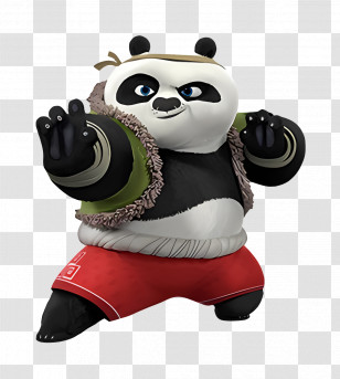 Bao Panda - Kung Fu Panda In Fighting Stance Transparent PNG