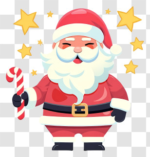Santa Claus - Cute Cartoon Santa Claus Transparent PNG