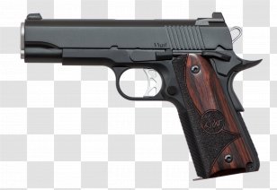 .38 Super M1911 Pistol .45 ACP Firearm - Handgun - Wood Material Transparent PNG