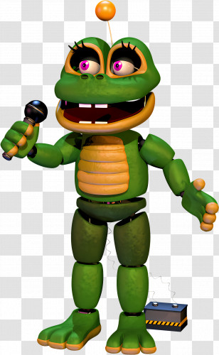 Happy Frog - Green Robot With Microphone Transparent PNG