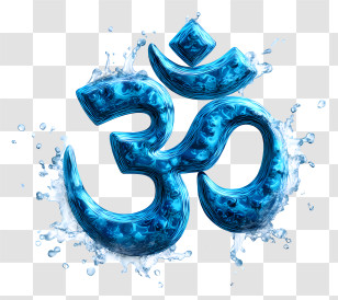 Om Symbol Water - Blue Water Om Symbol Transparent PNG