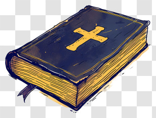 Holy Bible Book - Illustration Of A Holy Bible Transparent PNG