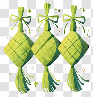 Ketupat - Woven Ribbon Pouches For Dragon Boat Festival Transparent PNG