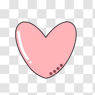 Heart - Pink Heart Shape Transparent PNG